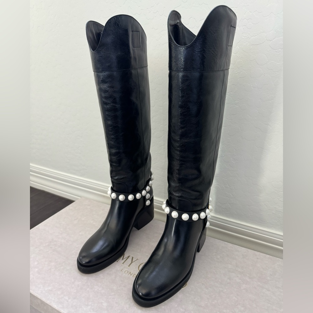 Jimmy Choo Leather Knee-High Boots